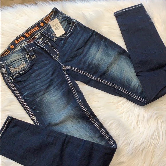 Rock Revival Henna Embellished Skinny Jeans - Picture 3 of 6